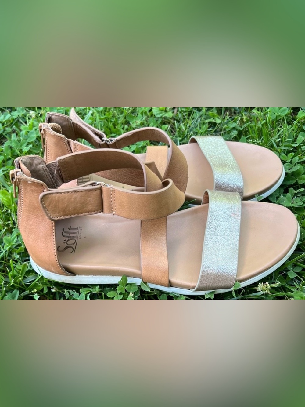 Sofft Fiora Leather Open Toe Strappy Sandals 7.5